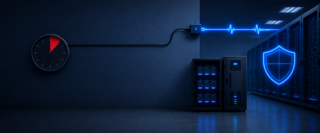 Czas podtrzymania zasilania w data center – dlaczego 2-3 minuty to za mało i jak odpowiedni zapas energii chroni przed awarią